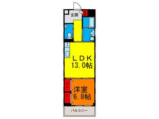 プレミア瓢箪山の物件間取画像